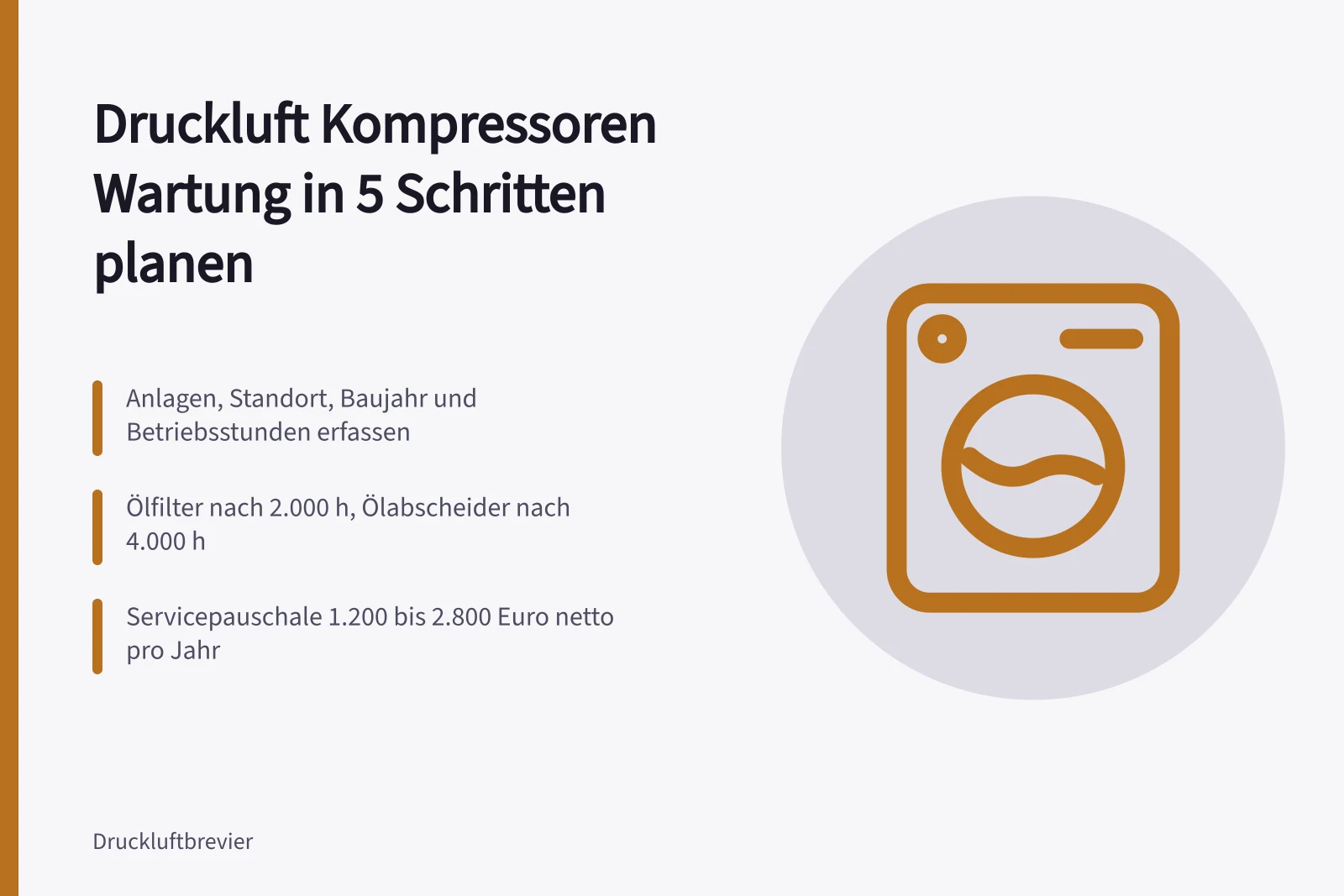 Techniker wartet Schraubenkompressor und tauscht Ölfilter und Ölabscheider