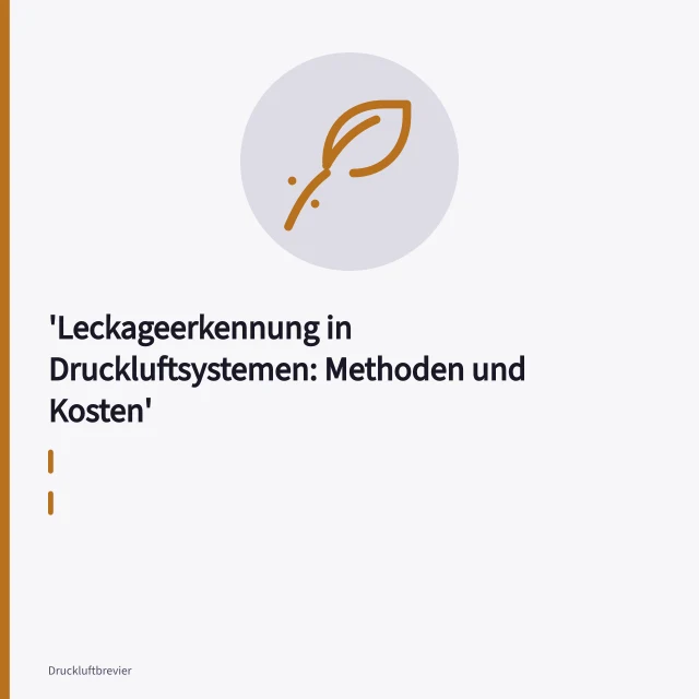 Akustische Kamera ortet Leck an Druckluftleitung im Werk. Leckageerkennung in Druckluftsystemen: Methoden und Kosten