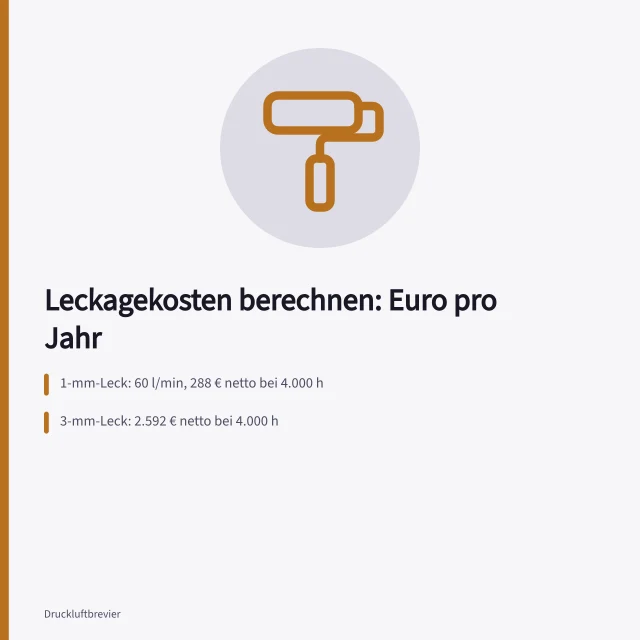Leckagekosten: Verluste in Euro pro Jahr berechnen. Leckageerkennung Kosten: Verluste in Euro pro Jahr berechnen