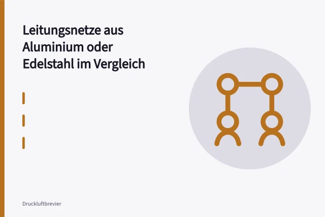 Aluminium-Steckrohrsystem für Druckluftleitungen mit Verbindern und Halterungen. Leitungsnetze aus Aluminium oder Edelstahl im Vergleich